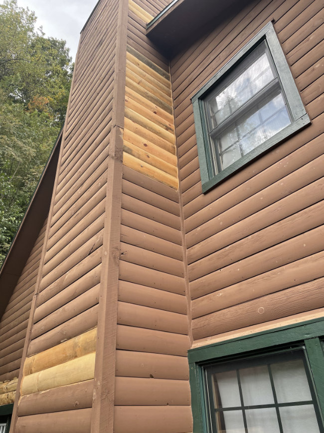 log home repair in waynesville NC