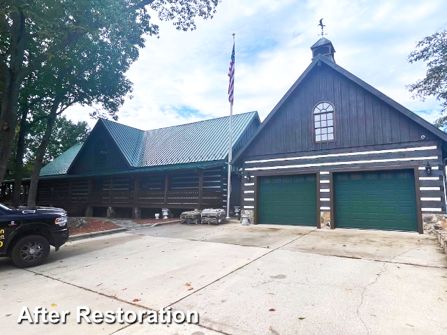 Log home restoration in Asheboro, NC