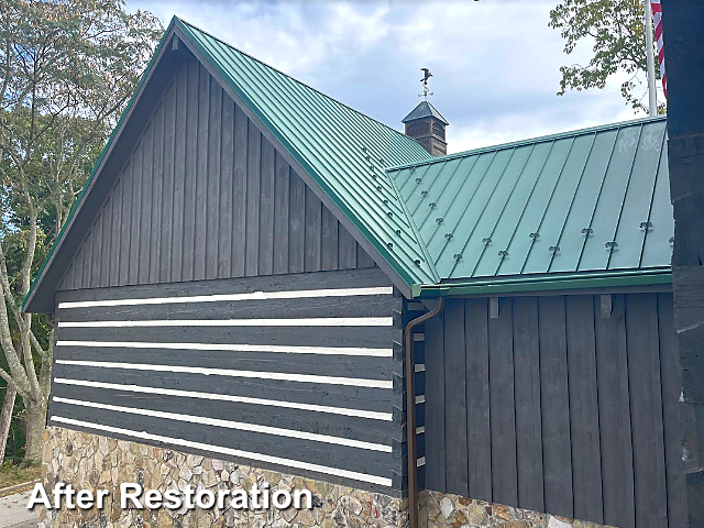 Log home restoration in Asheboro, NC