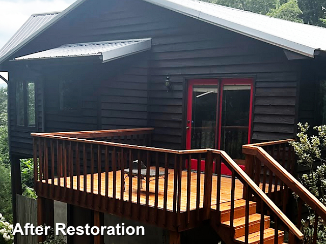 Log home restoration in Asheville, NC