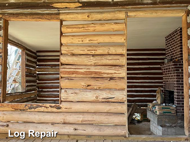 Log home restoration in Axton, VA