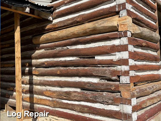 Log home restoration in Axton, VA