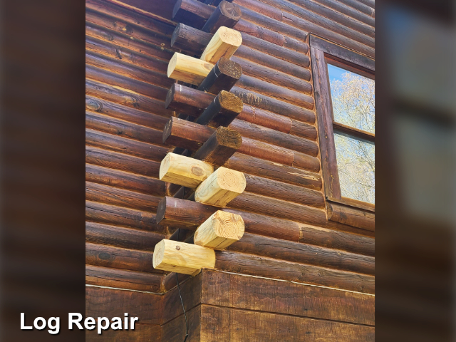 Log home restoration in Bear Creek, NC