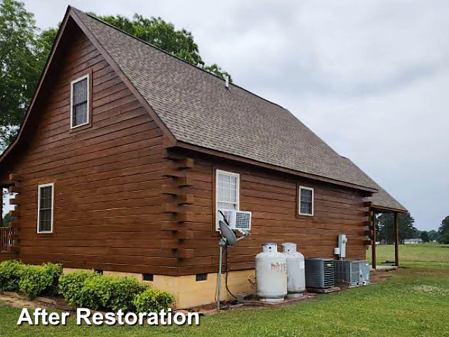 Log home restoration in Winnsboro SC