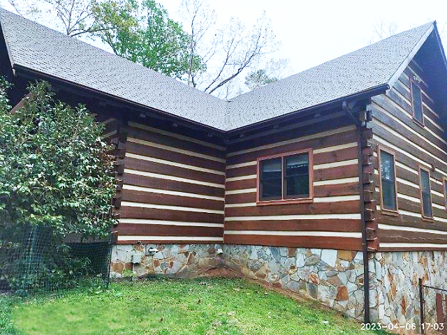 Log home restoration in Chapel Hill NC