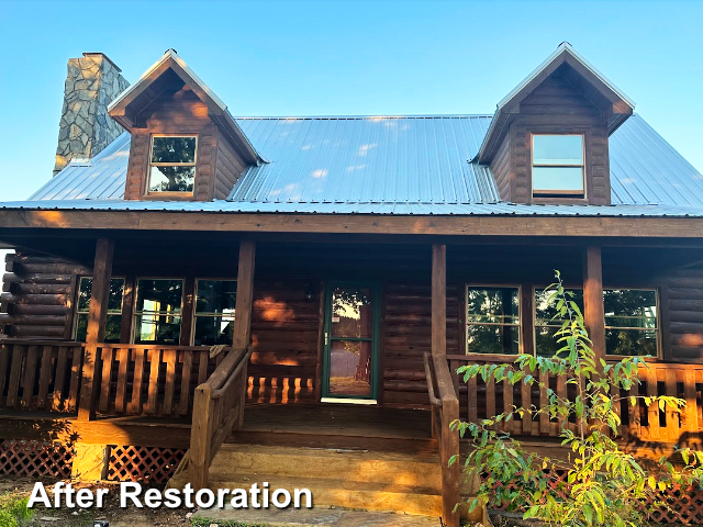 Log home restoration in Denton, NC