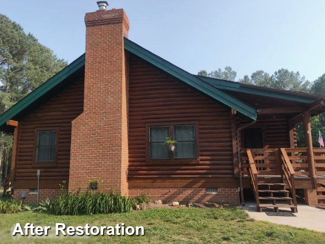 Log home restoration in Dispuntanta, VA