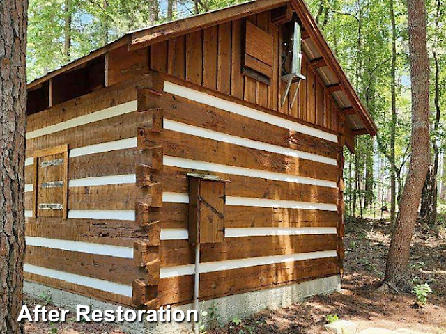 Log home restoration in Durham, NC