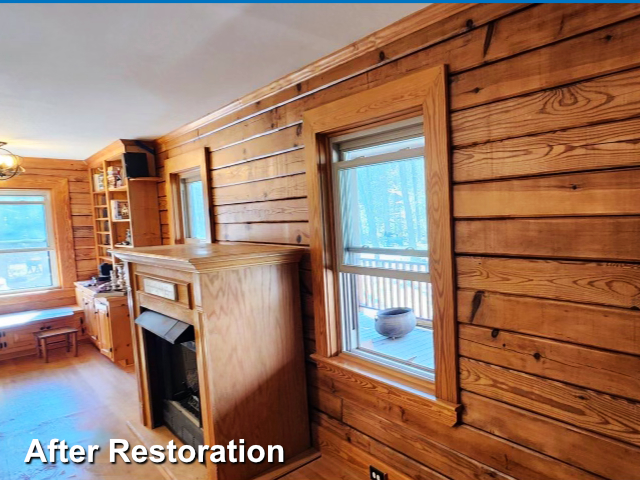 Log home restoration in Durham NC