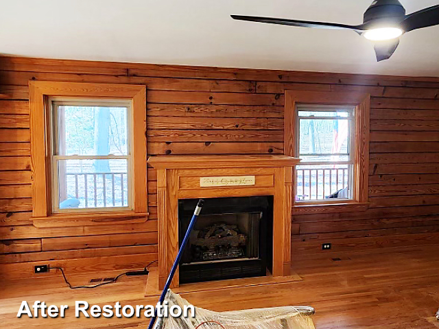 Log home restoration in Durham NC