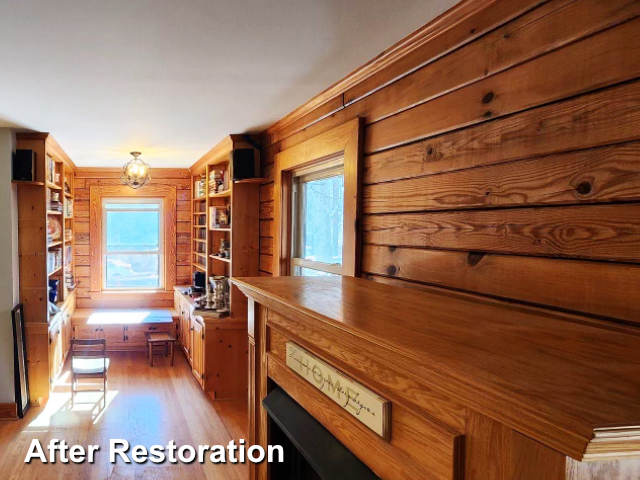 Log home restoration in Durham NC