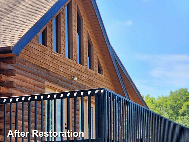 Log home restoration in Ferrum, VA