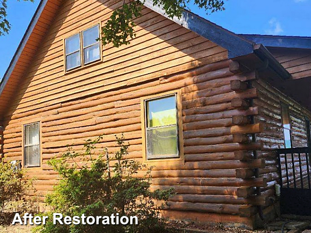 Log home restoration in Ferrum, VA