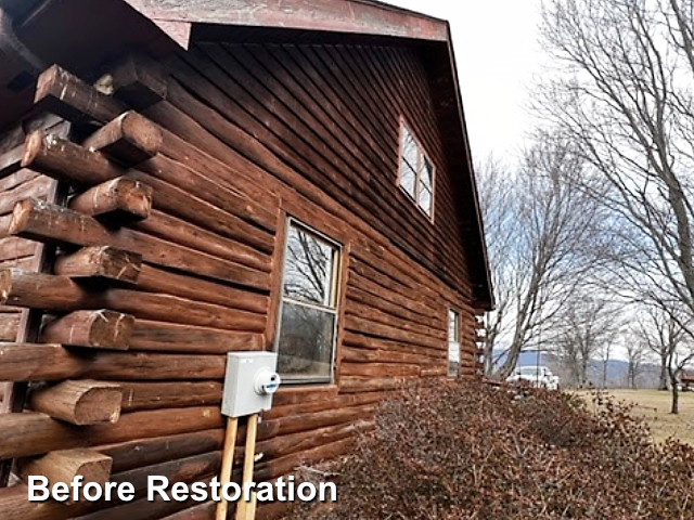 Log home restoration in Ferrum, VA