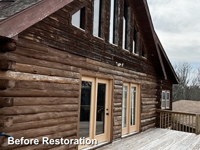 Log home restoration in Ferrum, VA