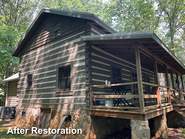 Log home restoration in Franklinvill,NC