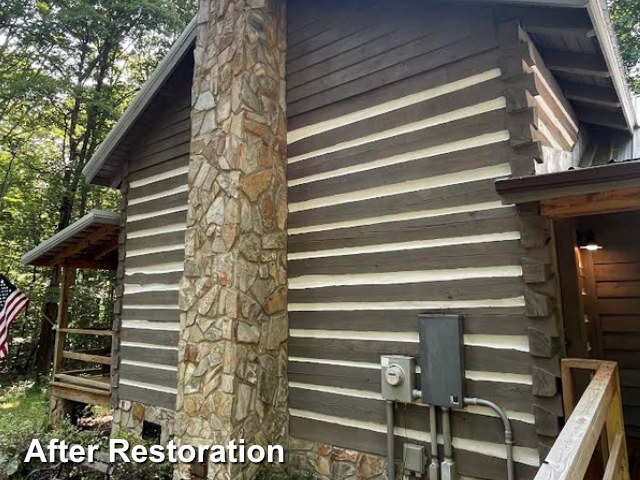 Log home restoration in Franklinvill,NC