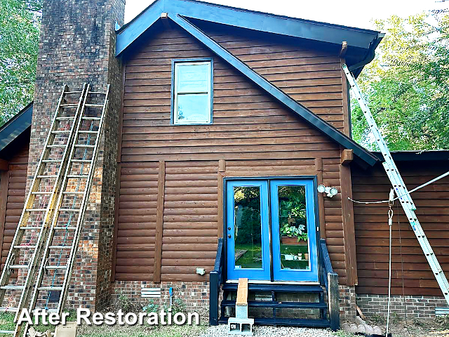 Log home restoration in Greenville, NC