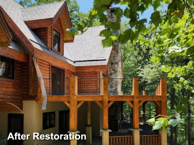 Log home restoration in Gretna, VA