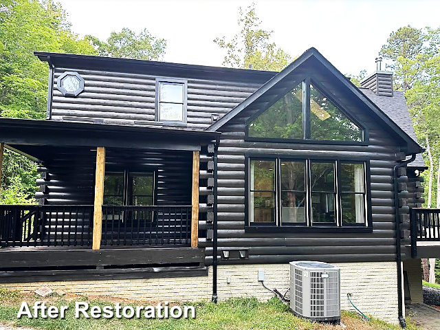 Log home restoration in Hay Market, VA