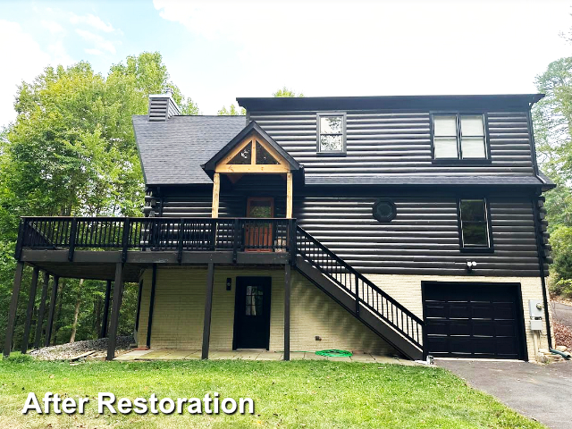 Log home restoration in Hay Market, VA