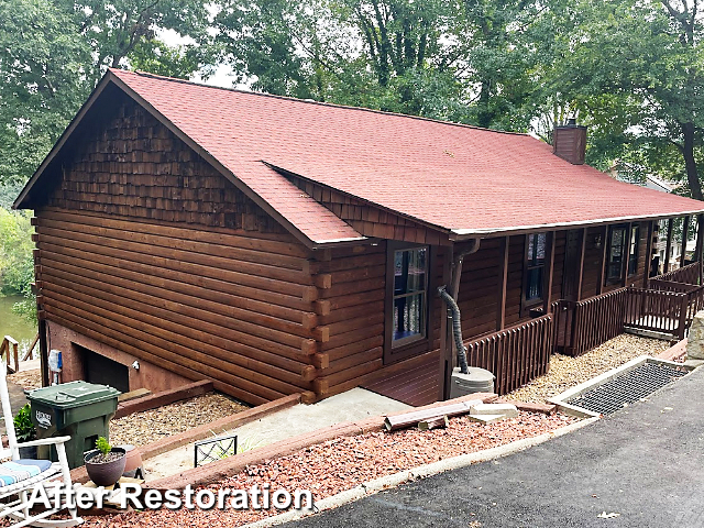 Log home restoration in Hickory, NC