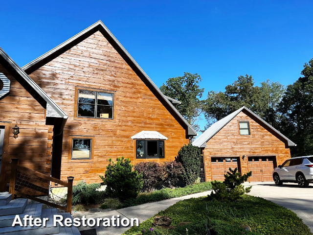 Log home restoration in High Point, NC