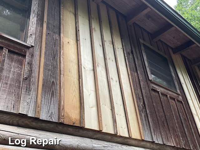 Log home restoration in Hillsborough, NC