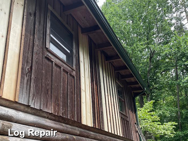 Log home restoration in Hillsborough, NC