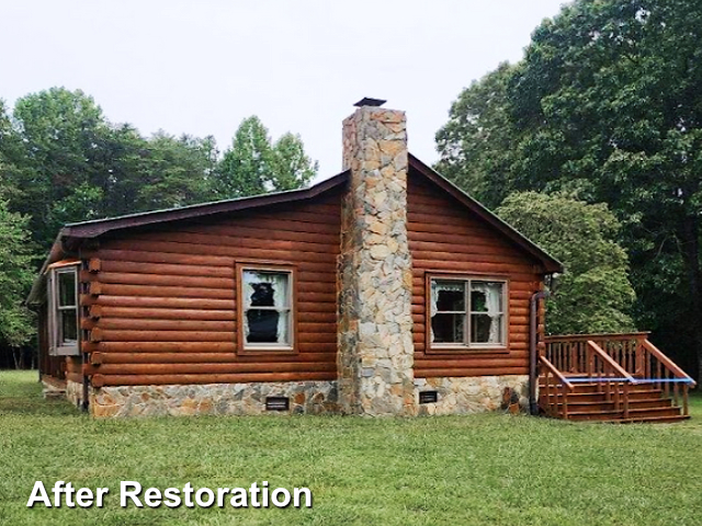 Log home restoration in Kernersville, NC