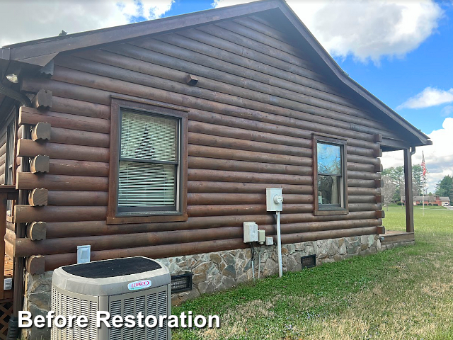 Log home restoration in Kernersville, NC