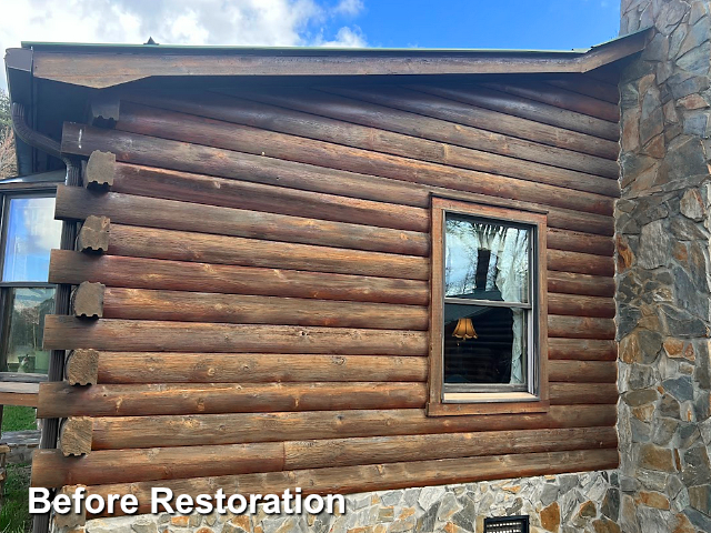 Log home restoration in Kernersville, NC