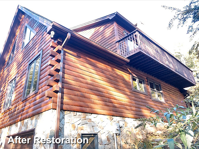 Log home restoration in Lenoir,NC