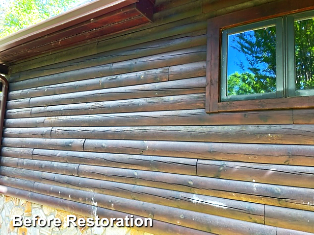 Log home restoration in Lenoir,NC