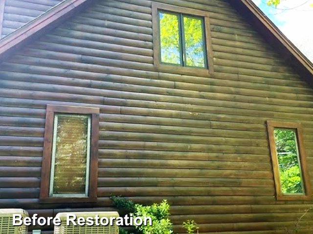 Log home restoration in Lenoir,NC