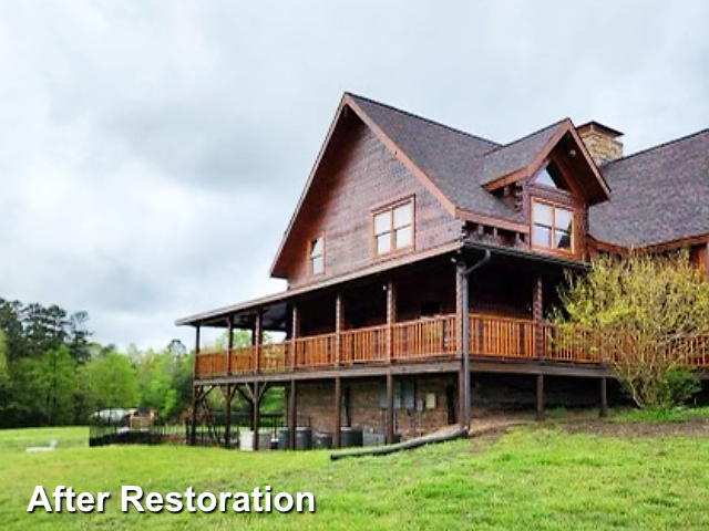 Log home restoration in Liberty, NC