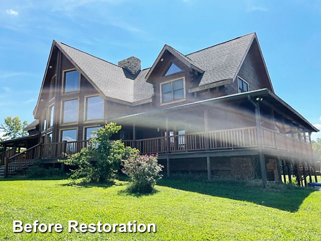 Log home restoration in Liberty, NC