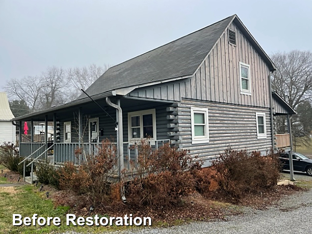 Log home restoration in Lincolnton, NC