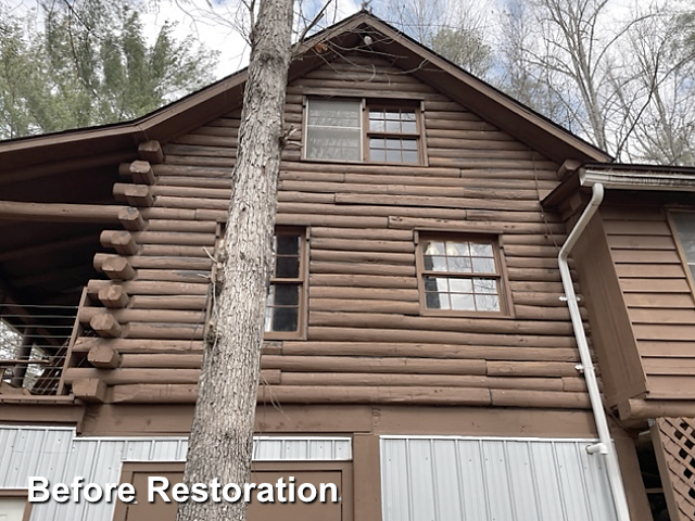 Log home restoration in Marietta, SC