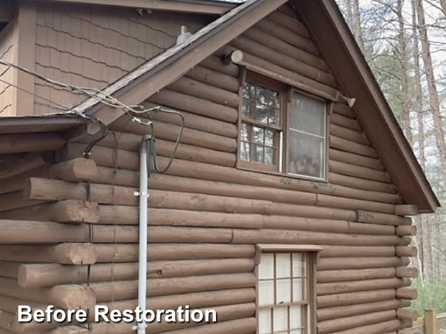 Log home restoration in Marietta, SC