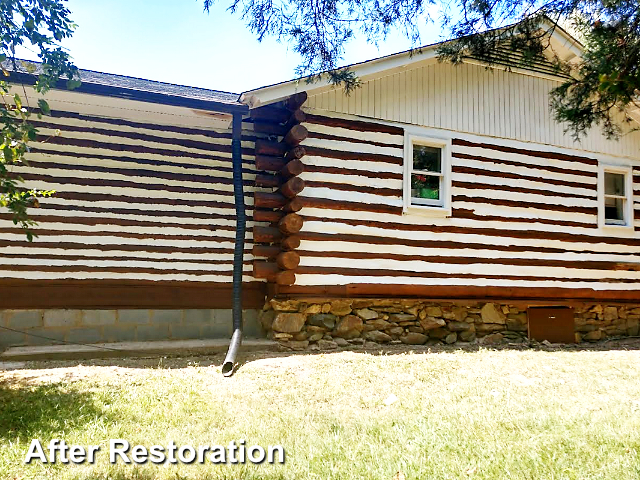 Log home restoration in Moncure NC