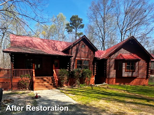 Log home restoration in Moncure NC