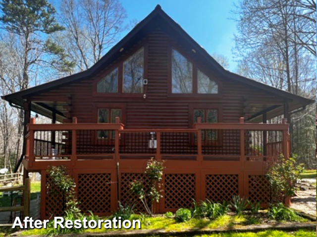 Log home restoration in Moncure NC