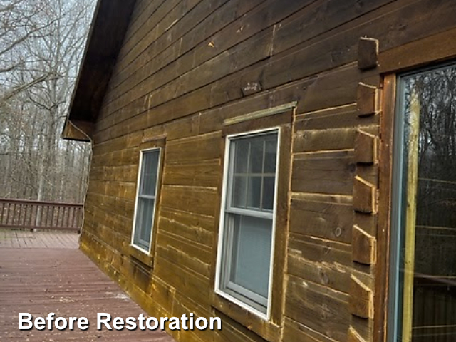 Log home restoration in Morresville, NC