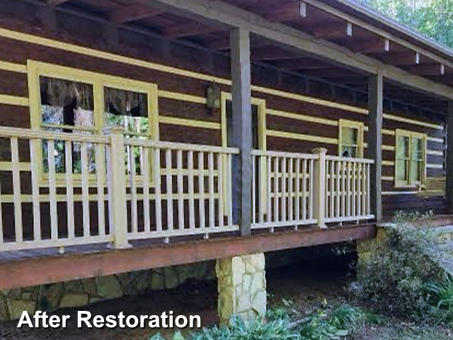 Log home restoration in Oakboro, NC