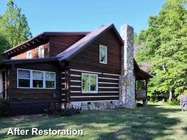 Log home restoration in Oakboro, NC