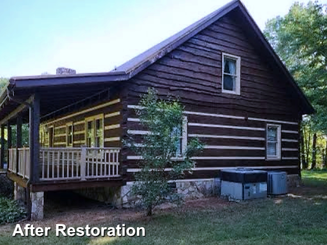 Log home restoration in Oakboro, NC