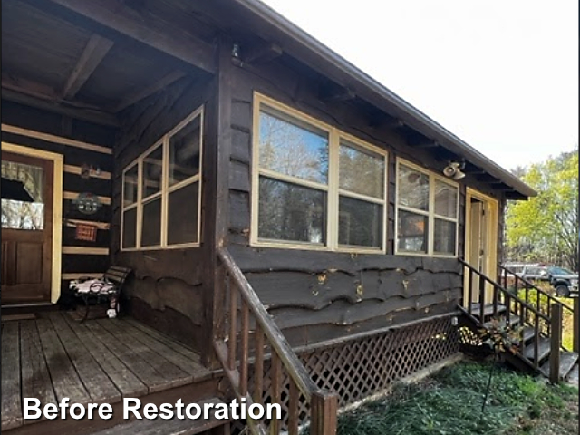 Log home restoration in Oakboro, NC