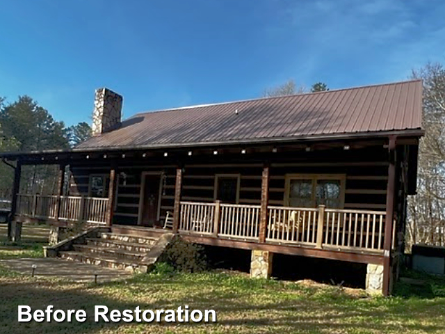 Log home restoration in Oakboro, NC