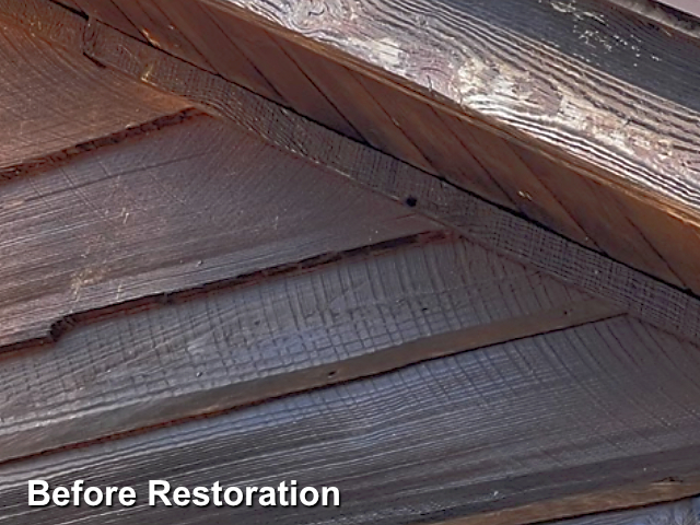 Log home restoration in Oakboro, NC